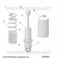 SUSPENSION, AMORTISSEUR, FRONT TRACK
