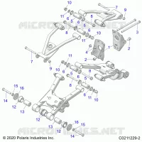 SUSPENSION ARRIERE CONTROL ARM, MOUNTING