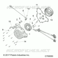 ENGINE, STATOR AND VOLANT MOTEUR