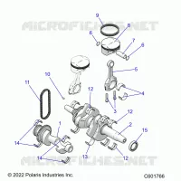 ENGINE, BALANCE SHAFT, VILEBREQUIN/PISTON