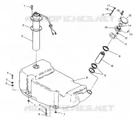 CARBURANT TANK SL 900 B964291 and  Intl. SL 900 I964291 (4935583558A009)