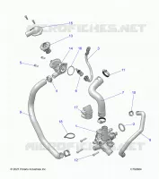 MOTEUR, WATERPUMP AND BYPASS