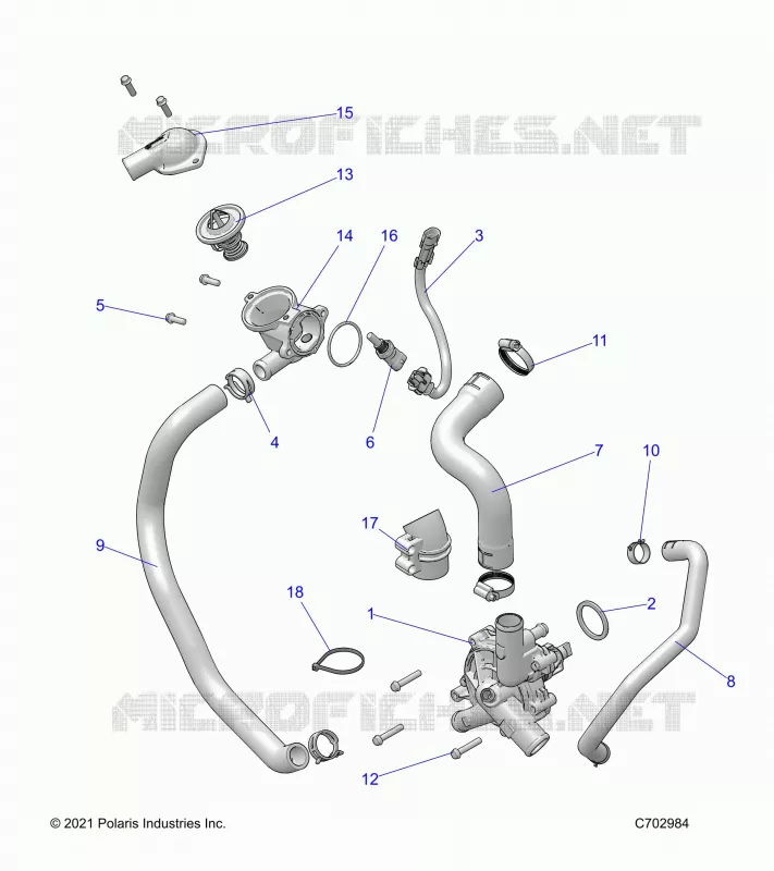 MOTEUR, WATERPUMP AND BYPASS