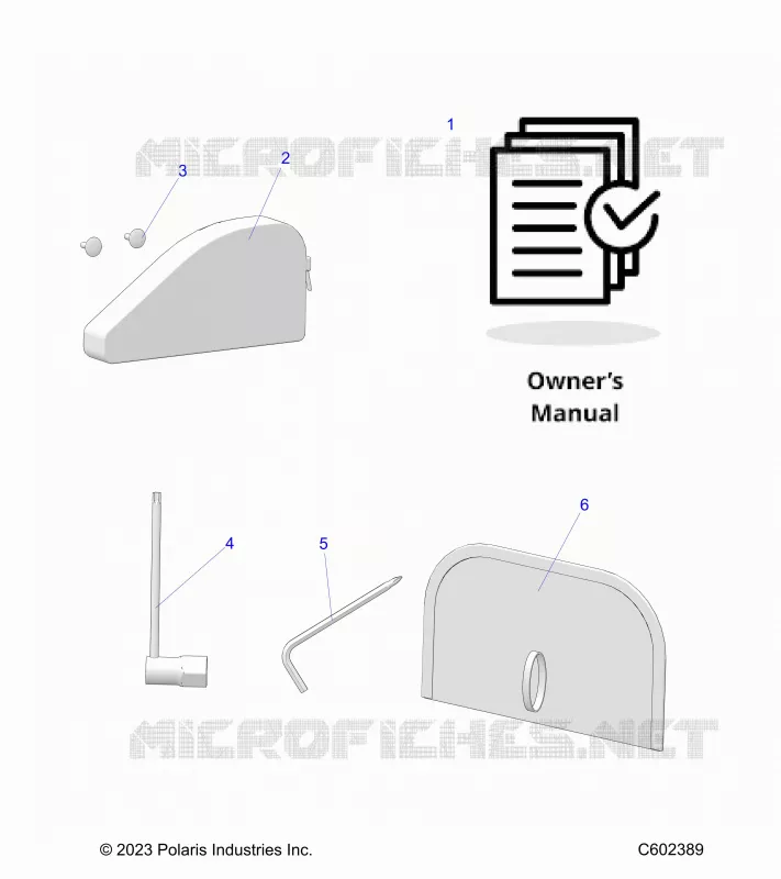 REFERENCE, MANUEL DU PROPRIETAIRE AND TOOL KIT