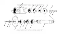 DETAILS-TRANSMISSION AVANT 6X6 TENDEUR CENTRAL ASSEMBLY-PN 1380043 (4919811981021A)