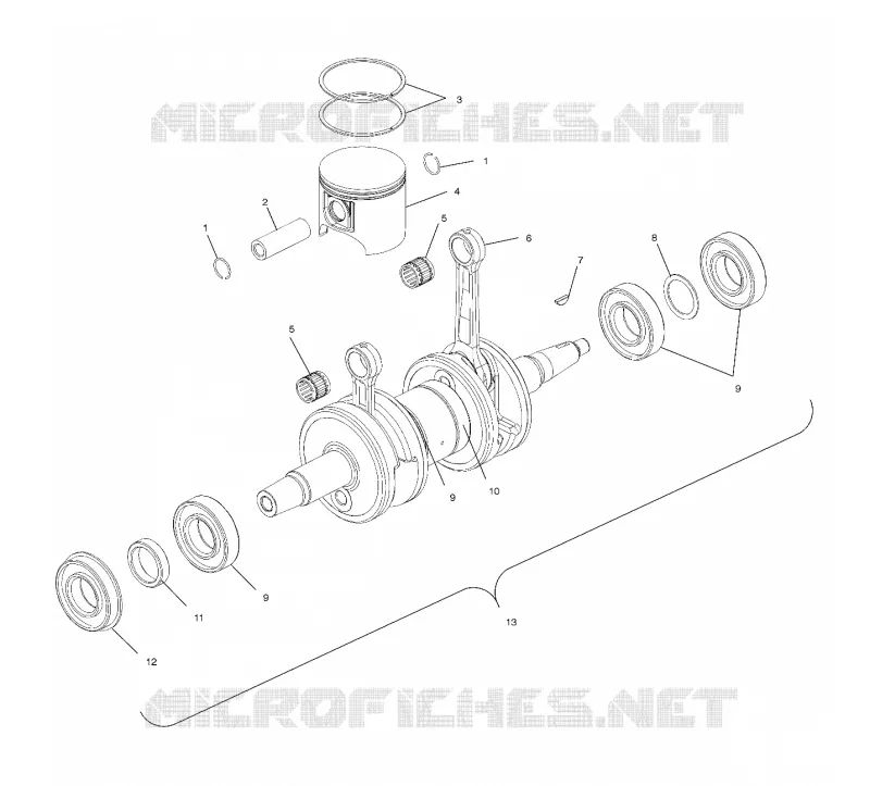 PISTON ET VILEBREQUIN