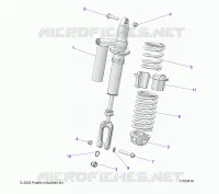 SUSPENSION, AMORTISSEUR AVANT MOUNTING, STANDARD/PREMIUM