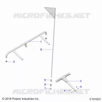 BODY, ACCESSORY PARE CHOCS, FLAG, AND PASS HANDLE