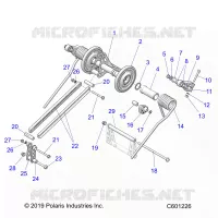 SUSPENSION, BRAS DE SUSPENSION ARRIERE
