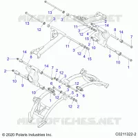 SUSPENSION ARRIERE CONTROL ARM MOUNTING