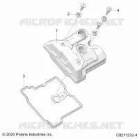 ENGINE, COUVERCLE SOUPAPE