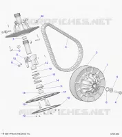 SYSTÃˆME DE TRANSMISSION, SECONDARY CLUTCH