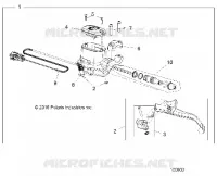 FREIN AVANT BRAKE LEVER AND MASTER CYLINDER