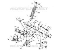 BRAS OSCILLANT ET AMORTISSEUR ARRIERE Trail Boss W948527 (4926822682B008)