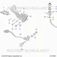 BRAKES, BRAKE PEDAL AND MAITRE CYLINDRE