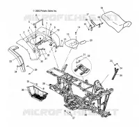 REAR CAB, SIEGE AND CHASSIS