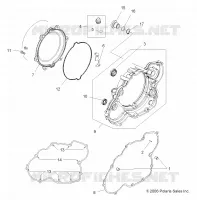 MOTEUR, COUVERCLE D'EMBRAYAGE