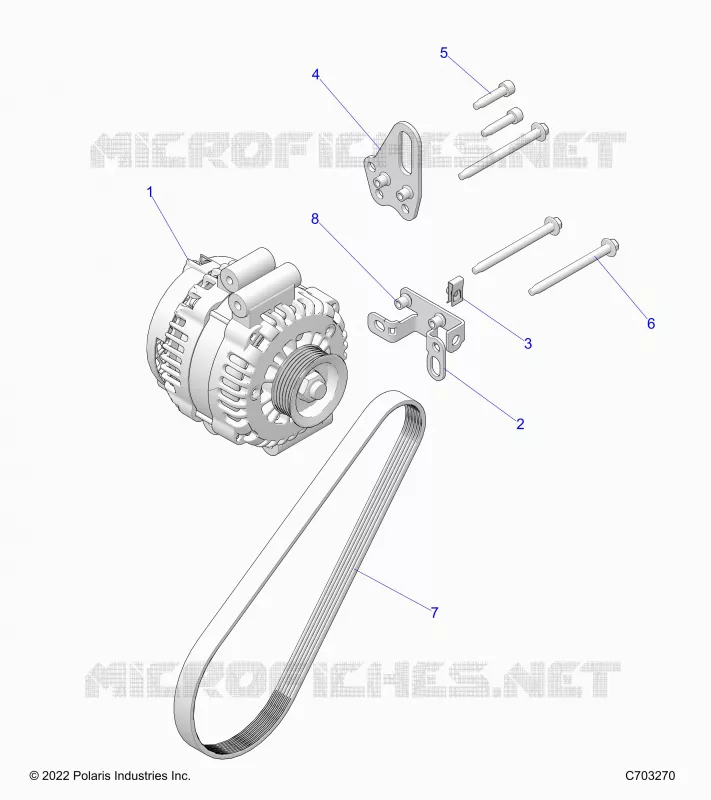 ENGINE, ALTERNATEUR