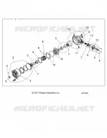 SYSTEME DE TRANSMISSION, FRONT GEARCASE INTERNALS (TO 8/7/2017)