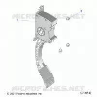 ENGINE, PEDALE D'ACCELERATEUR