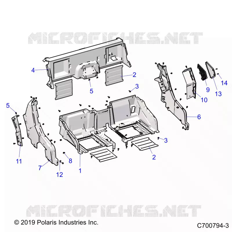 CARROSSERIE ARRIERE CLOSEOFF AND FENDERS
