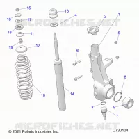 SUSPENSION, JAMBE DE FORCE AVANT