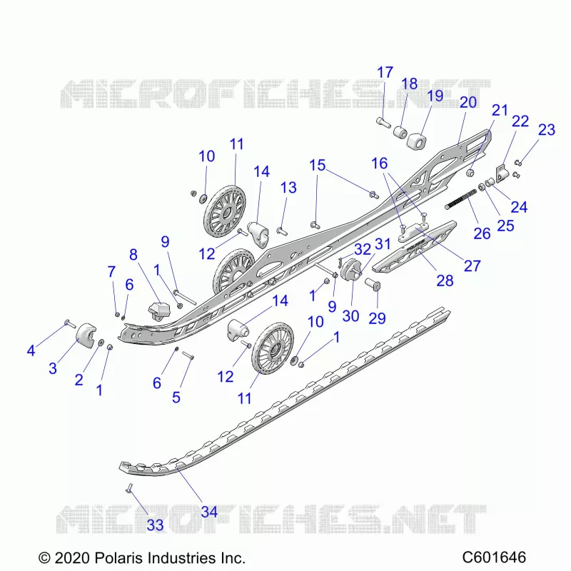 SUSPENSION, RAIL BEAM LH/RH