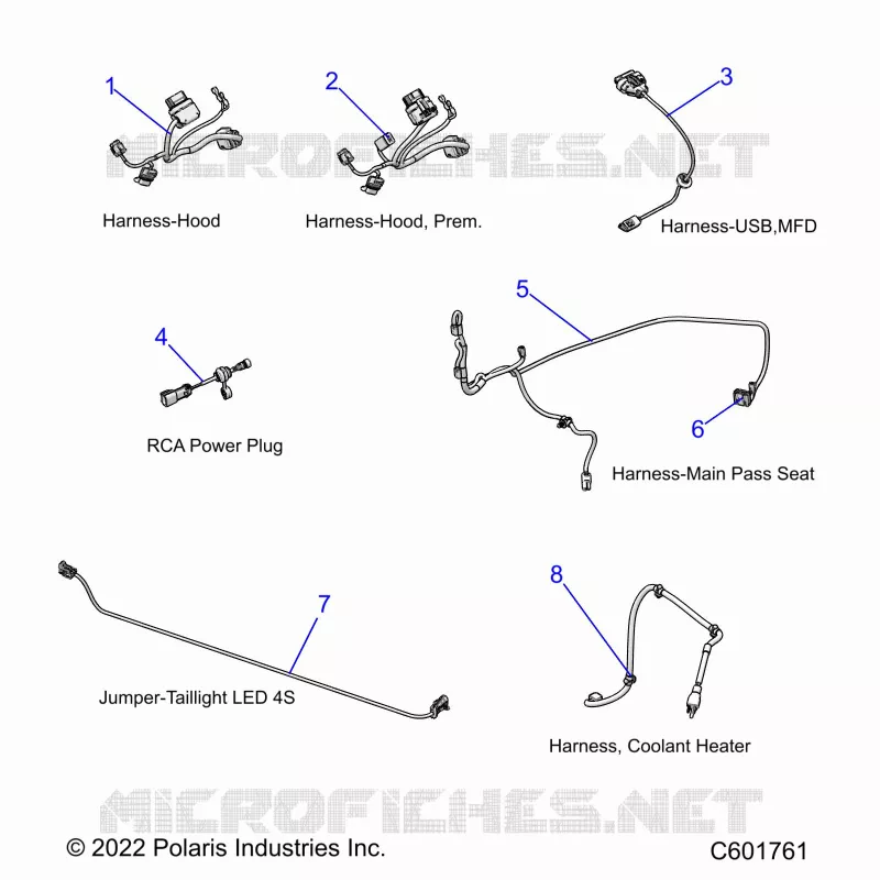 ELECTRICITE, WIRE HARNESSES/JUMPERS