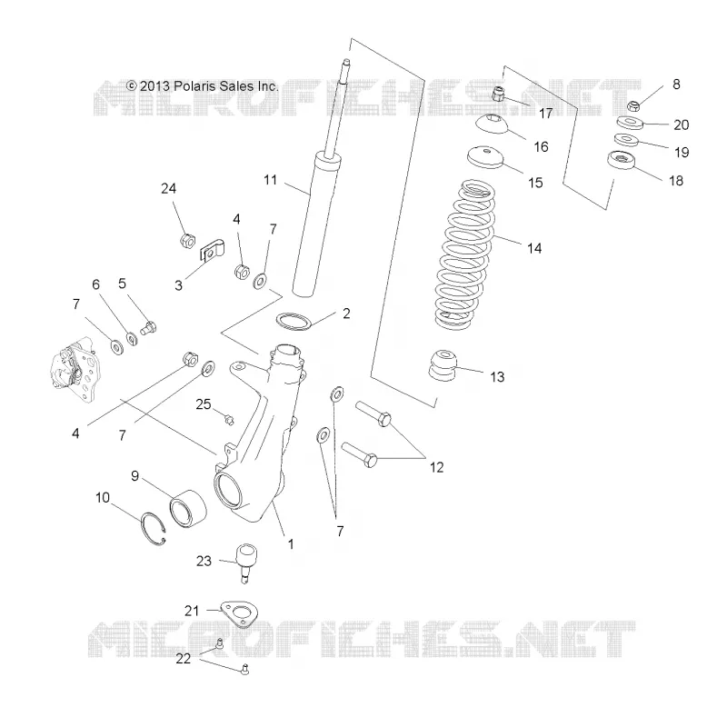 SUSPENSION, JAMBE DE FORCE AVANT