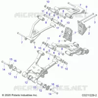 SUSPENSION ARRIERE CONTROL ARM, MOUNTING