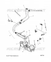 FUEL SYSTEM, RAIL, LINES AND CORPS DE PAPILON