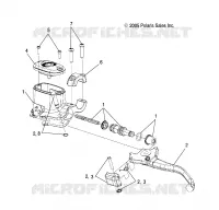 FREIN AVANT BRAKE LEVER AND MASTER CYLINDER