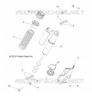 SUSPENSION ARRIERE SUPPORT AMORTISSEUR 