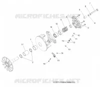SYSTEME DE TRANSMISSION, PRIMARY CLUTCH