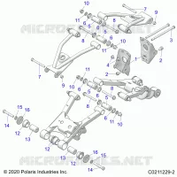 SUSPENSION ARRIERE CONTROL ARM, MOUNTING