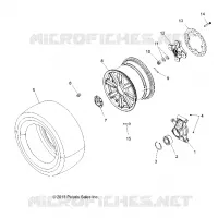 ROUES, REAR AND HUB