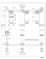 SUSPENSION, AMORTISSEUR AVANT INTERNALS