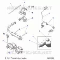 SYSTÃˆME D'ALIMENTATION, RAIL, LINES AND THROTTLE BODY