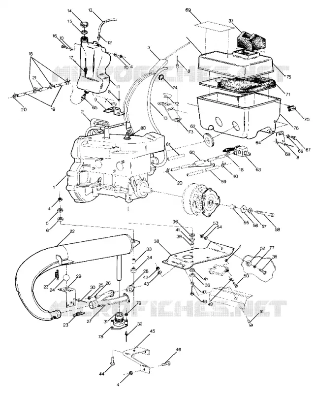 SUPPORT MOTEUR Sport and Sport GT (4915451545017A)