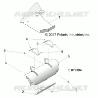 ENGINE, ECHAPPEMENT, SHIELDS