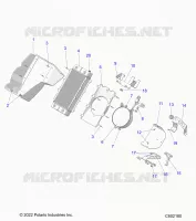 MOTEUR, RADIATOR MOUNTING