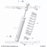 SUSPENSION, AMORTISSEUR ARRIERE