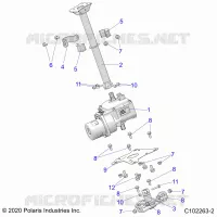 STEERING, COLONNE DE DIRECTION ASM.