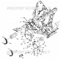 TRANSMISSION AVANT SCRAMBLER 400L W97BC38C (4939893989B001)