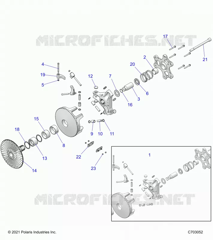 SYSTÃˆME DE TRANSMISSION, PRIMARY CLUTCH