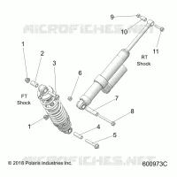 AMORTISSEUR MOUNTING, REAR SUSP.
