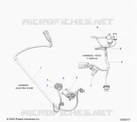 ELECTRICITE, WIRE HARNESS, HOOD, ELECTRIC START