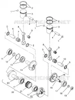 PISTON ET VILEBREQUIN WIDETRAK LX 0962064 AND EUROPEAN WIDETRAK LX E962064 (4931643164C011)