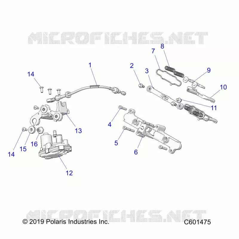 ENGINE, VALVE D'ECHAPPEMENT ASM. AND ACTUATOR -S24TLP8RS (C601475)
