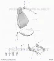 SIEGE (PASSENGER) AND SEAT BELT MOUNTING